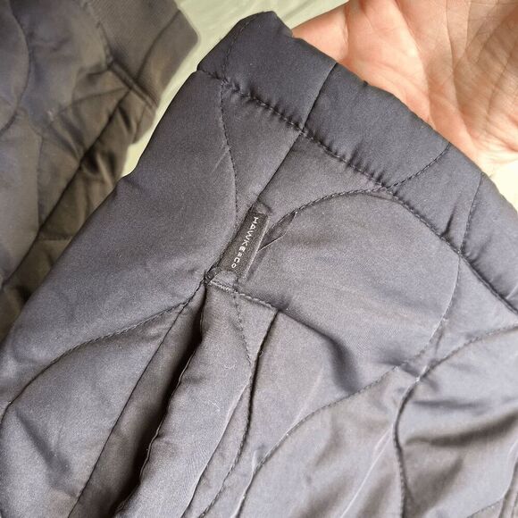 Hawke & Co Quilted Black Bomber Jacket Lightweight Zip-Up Men's Small - Picture 3 of 8